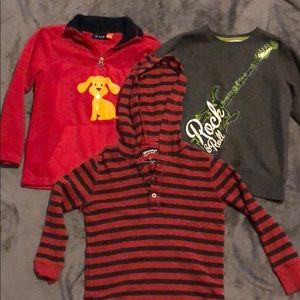 3 boys’ sweatshirts